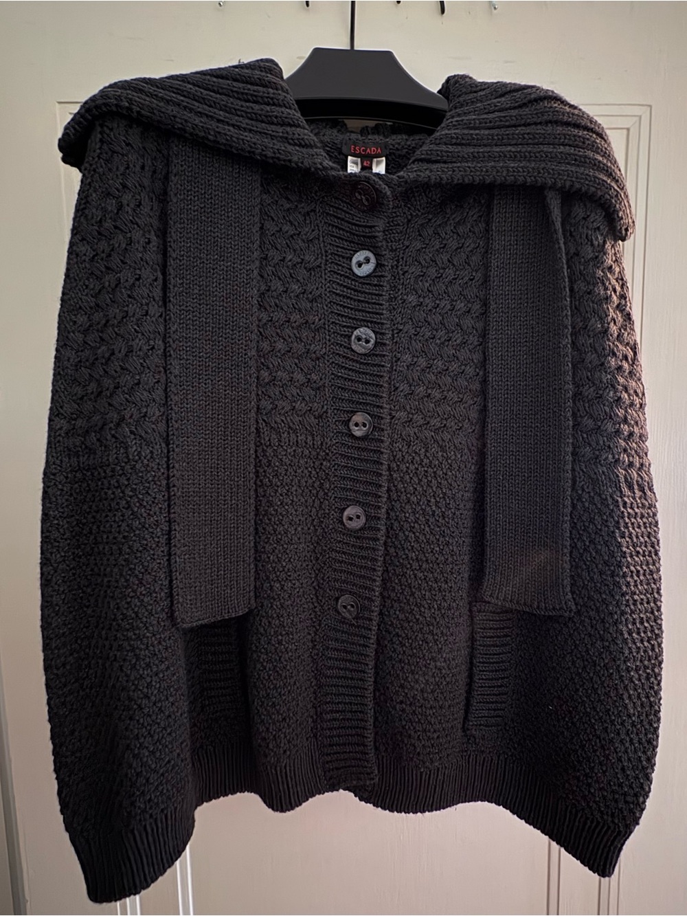 Escada Knit Virgin Wool Poncho